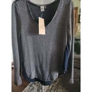 Paper Crane Top Blouse Women Girls Paper NWT XL A108 Excellent Sheer Back